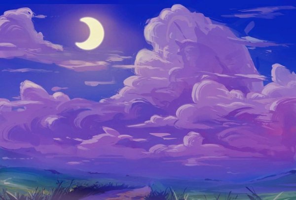 Голубо розовое небо