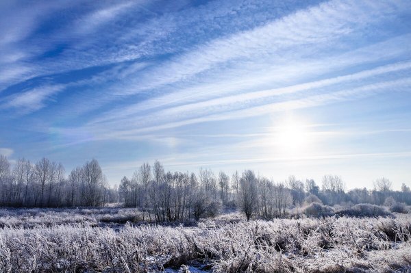 Облака зимой