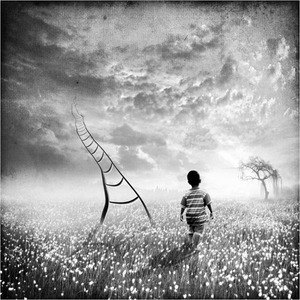 Человек уходящий в небо