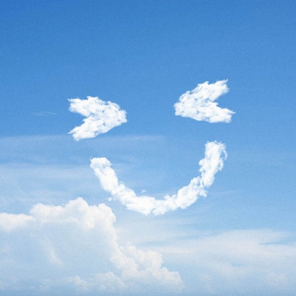 Смайлик из облаков