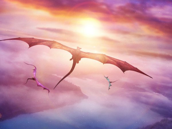 Дракон в небе