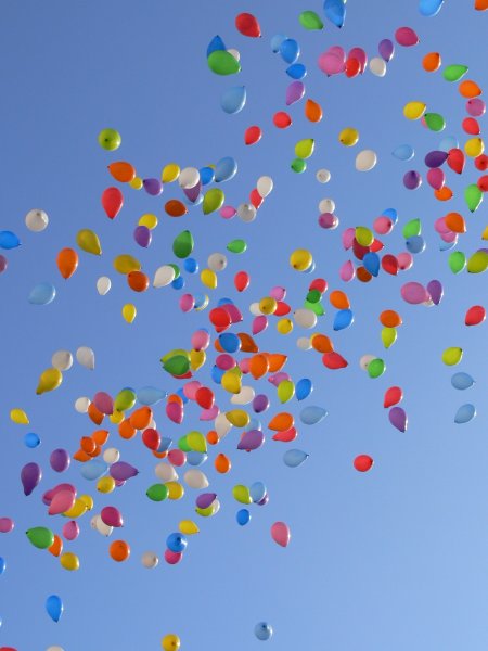 Воздушные шарики прозрачные с небом