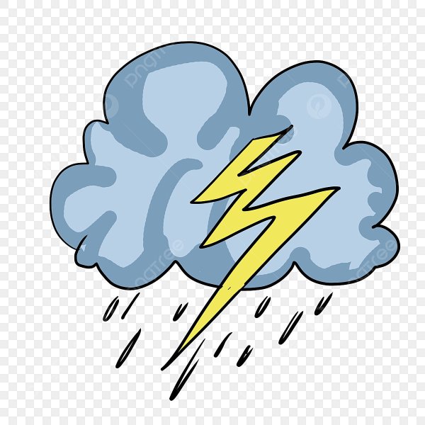 Молния рисунок для детей