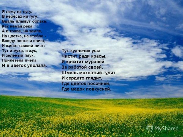 Про облака высказывания