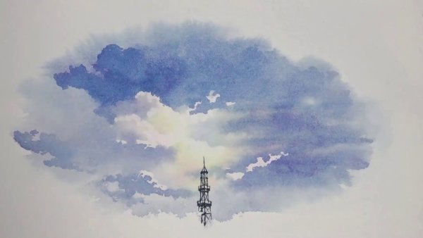 Небо из акварели