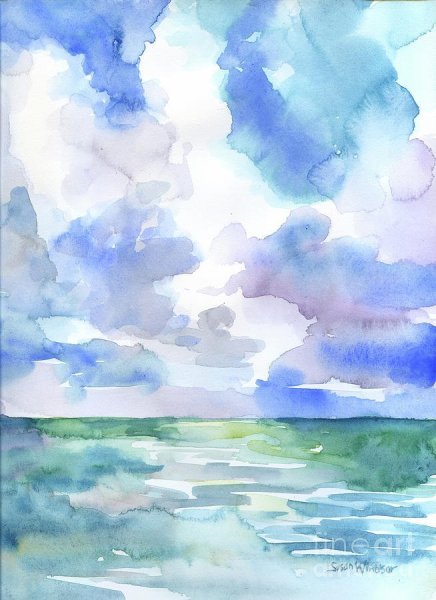 Небо акварелью для начинающих