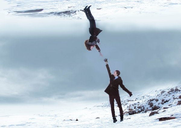 Человек на облаке