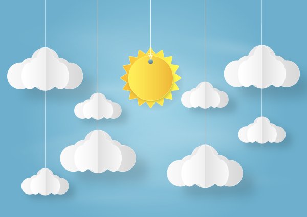 Картонные облака