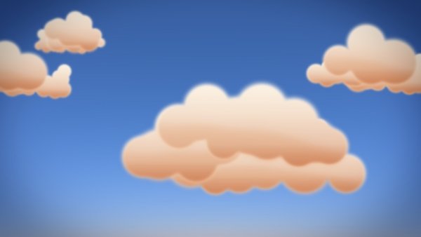 Облака мультик