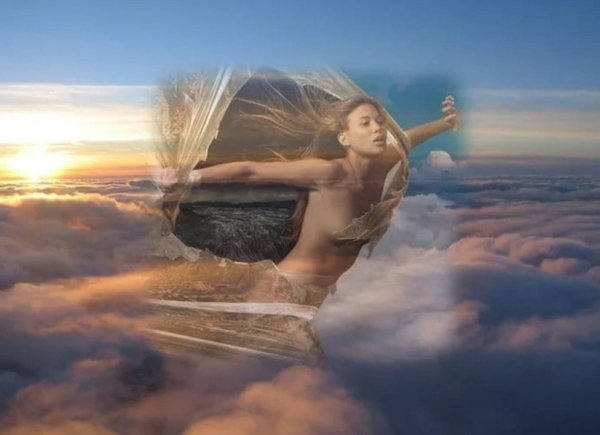 Душа девушки улетает