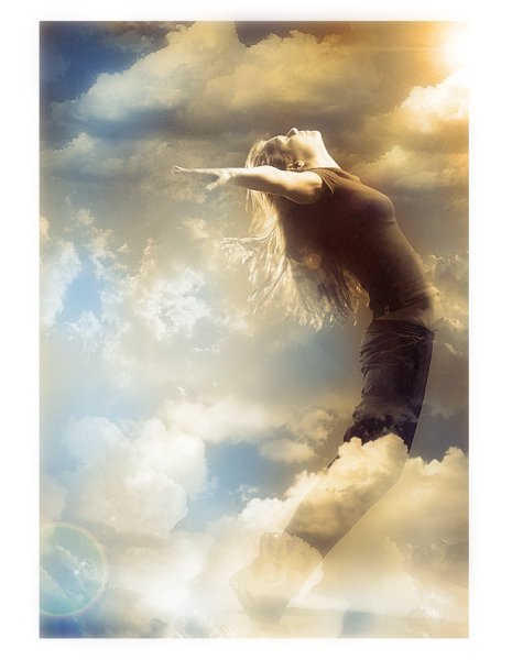 Душа улетает в небо