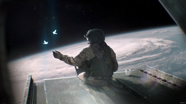 Космонавт с гитарой