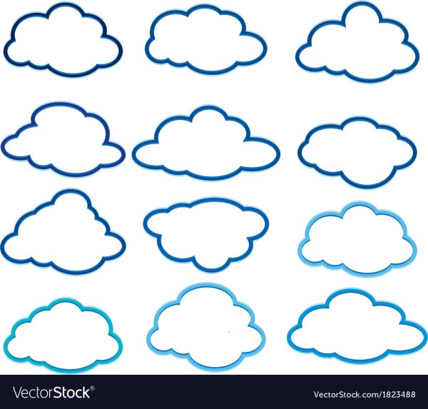 Трафарет в виде облака