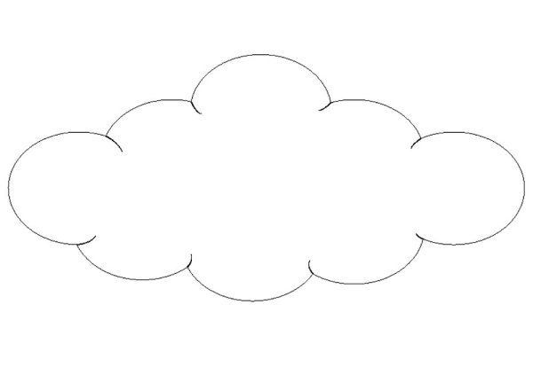 Облако раскраска