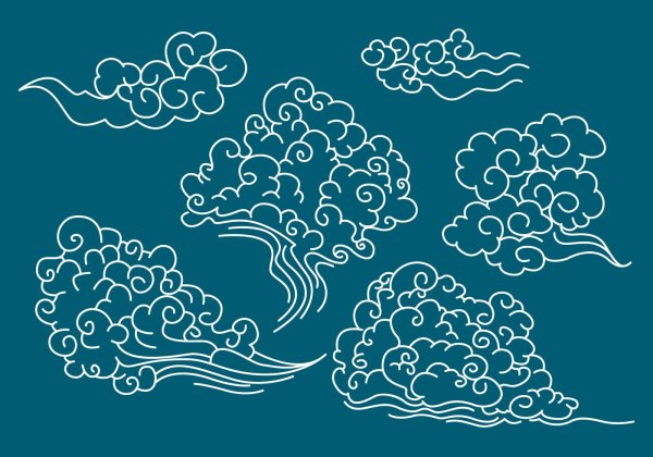 Китайский орнамент облака
