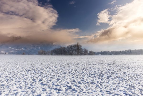Морозный Ясный зимний день