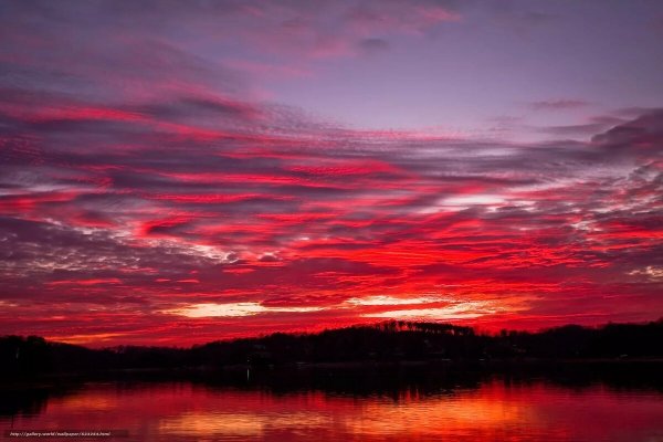 Багровый закат