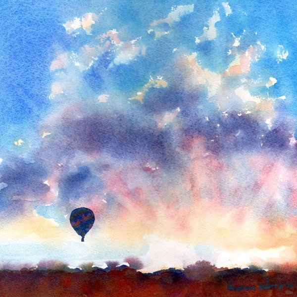 Небо акварель