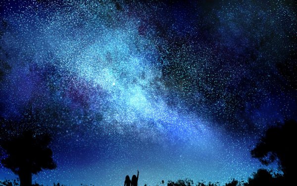 Ночное звездное небо