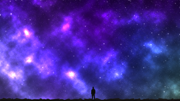 Звездное небо черное