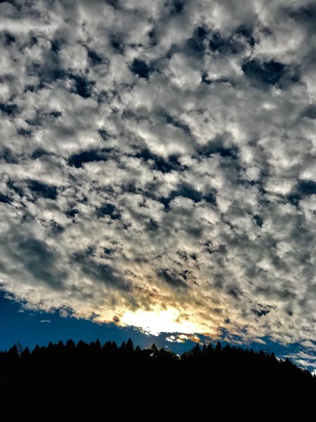 Ночное небо с облаками