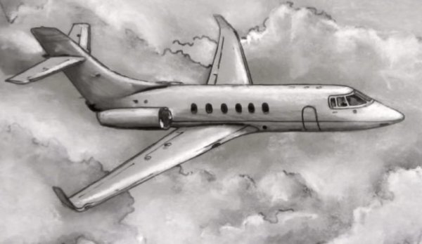 Самолет карандашом