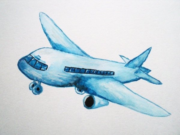 Самолет рисунок