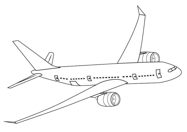 Боинг 737 раскраска