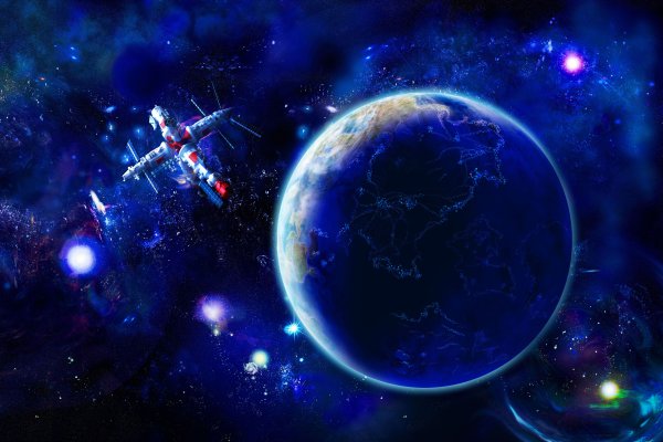 Звездное небо космос земля