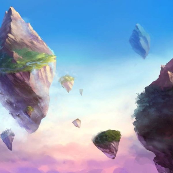 Летающие острова арт