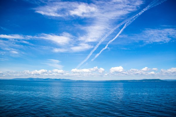 Небо море облака