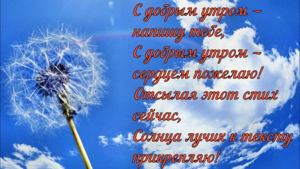 Доброе утро мирного неба