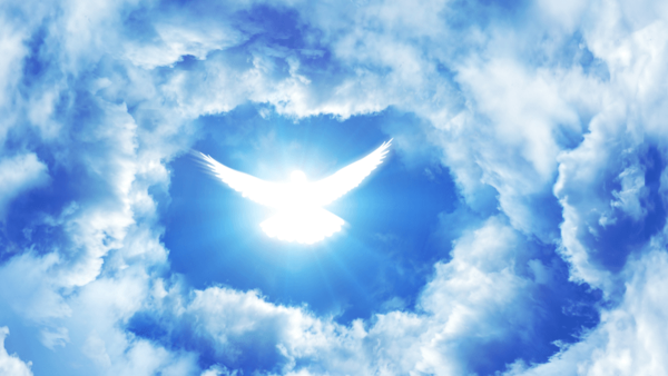 Красивое небо с ангелами