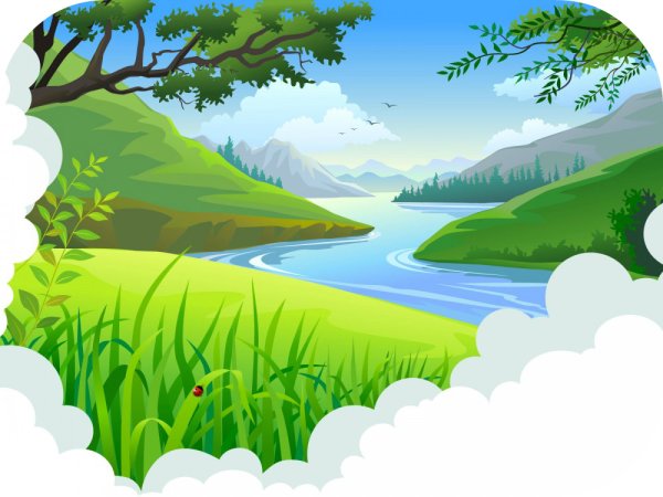 Фон речка для детей