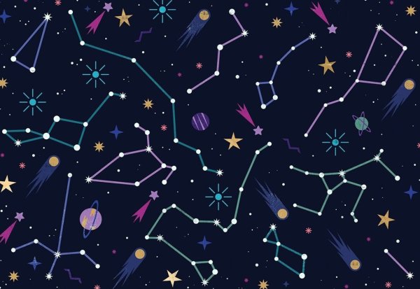 Звёздное небо с зозвездиями