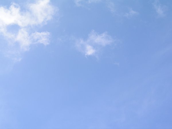 Голубое безоблачное небо