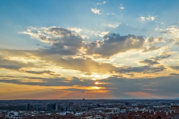 Вечернее небо панорама