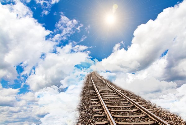 Железная дорога небо