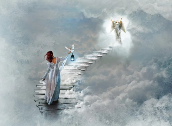 Иисус Христос в облаках фото