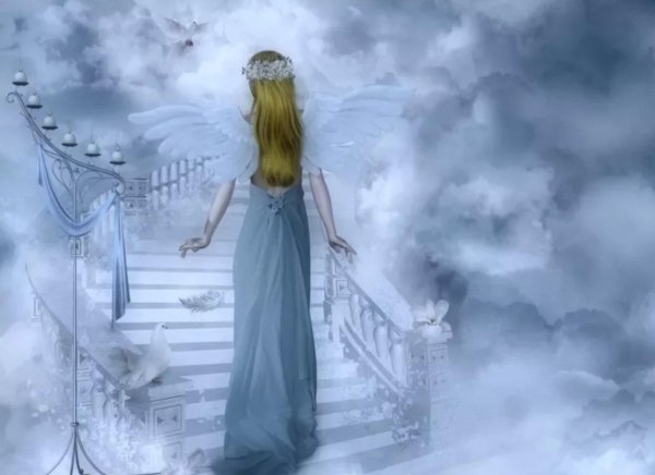 Девушка в облаках
