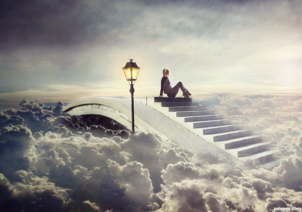 Картина лестница в небо