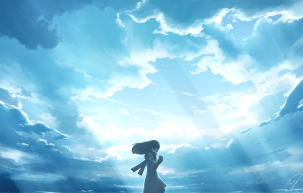 Небо загрустило