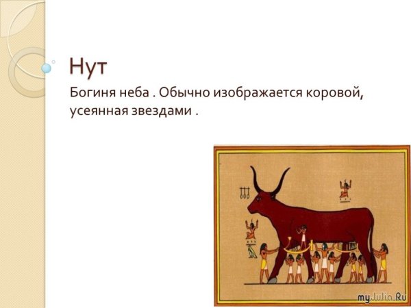 Бог нут в древнем Египте