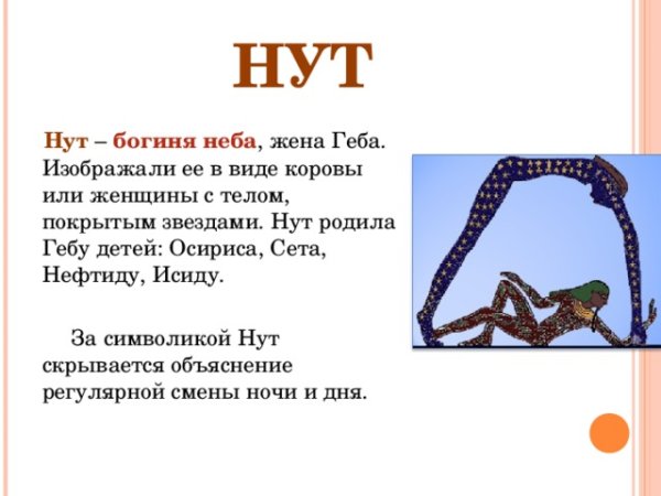 Богиня звездного неба нут