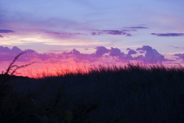 Фиолетовый закат Эстетика