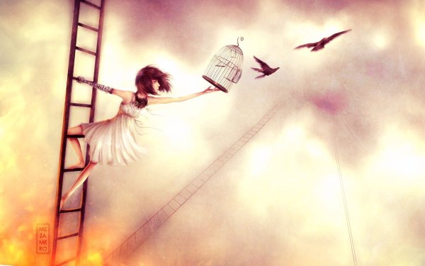 Девушка отпускает любовь