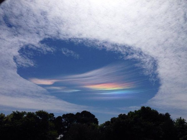 Эффект Fallstreak облака