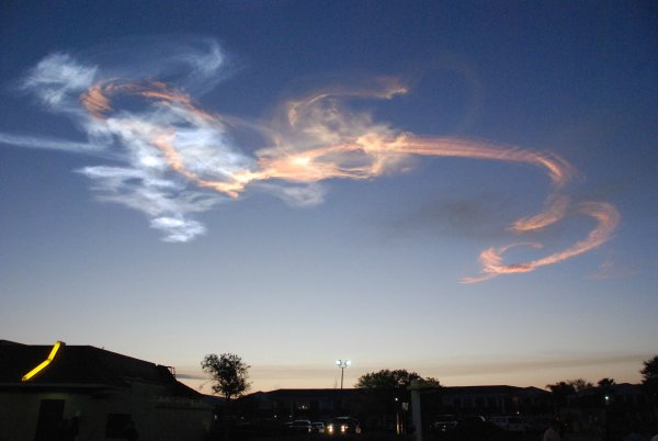 Облака в виде спирали