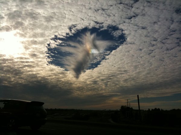 Fallstreak hole природное явление