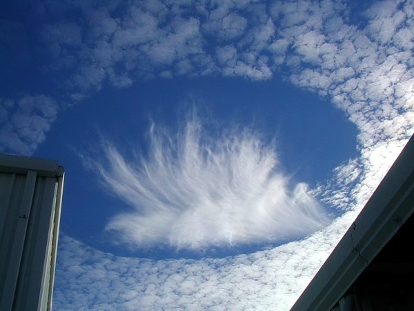 Эффект Fallstreak облака